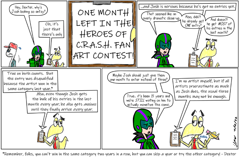 One Month Contest Reminder