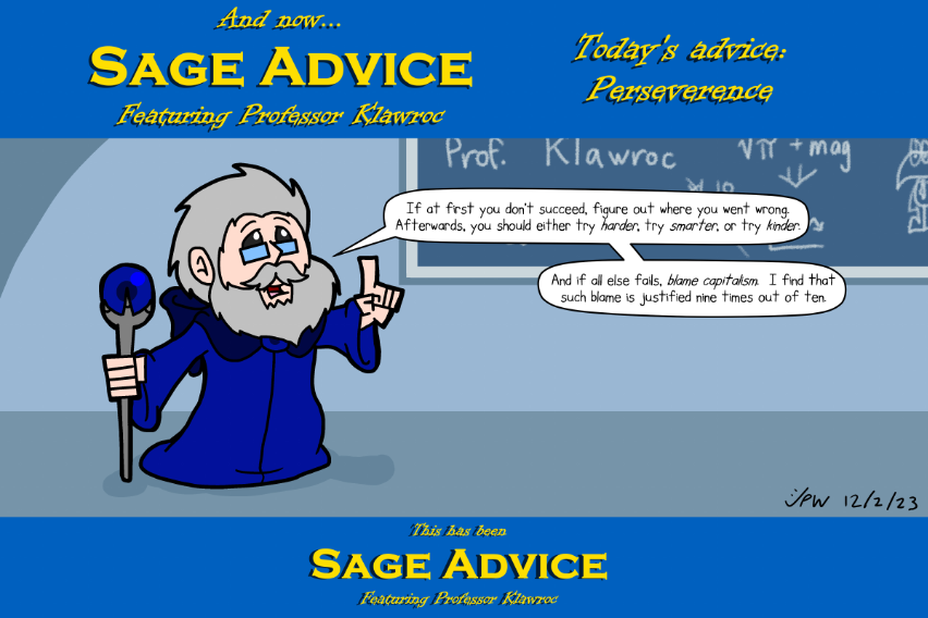 Sage Advice 01 - Perseverence