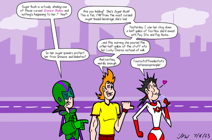 Sugar Rush Vs. Grimace Shake