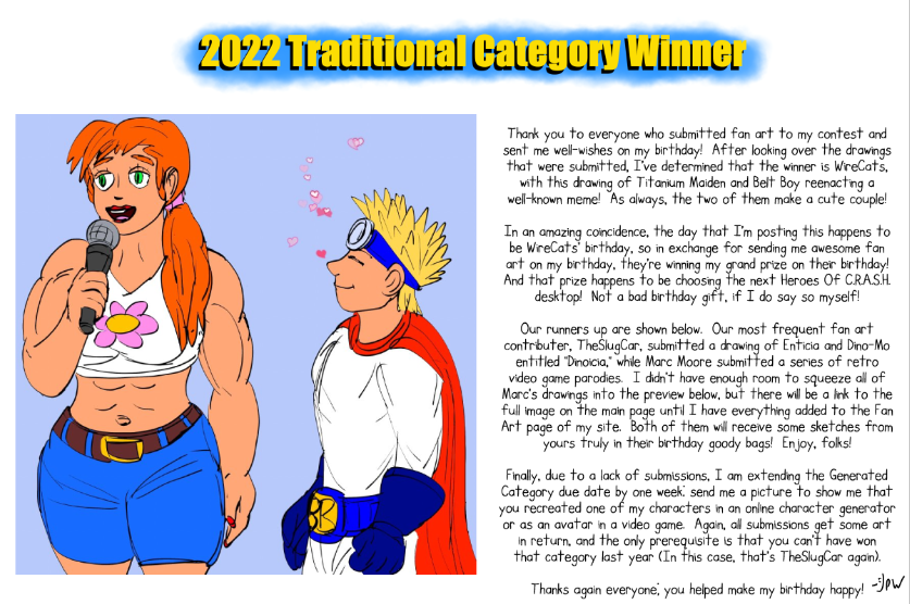 2022 Traditional Contest Winner